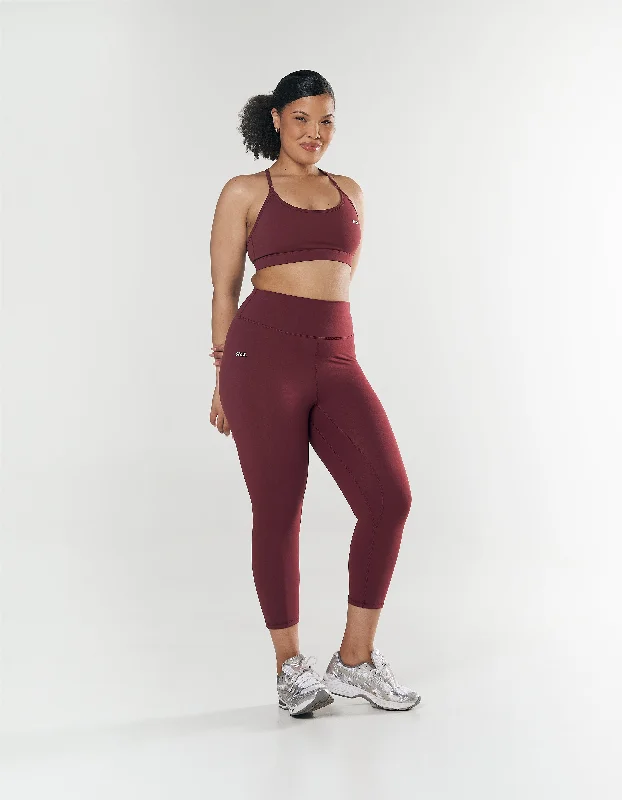 Strappy Crop NANDEX ™ Maple - Burgundy