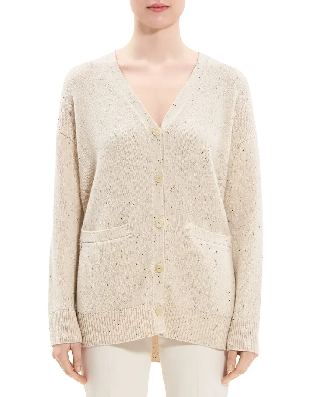 Theory   Boxy Wool-Blend Cardigan