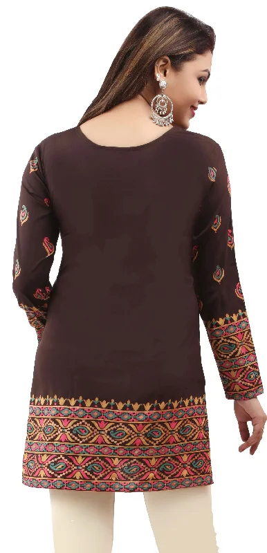 Trendy Brown Kurti for Women – Buy Stylish Kurtis Online