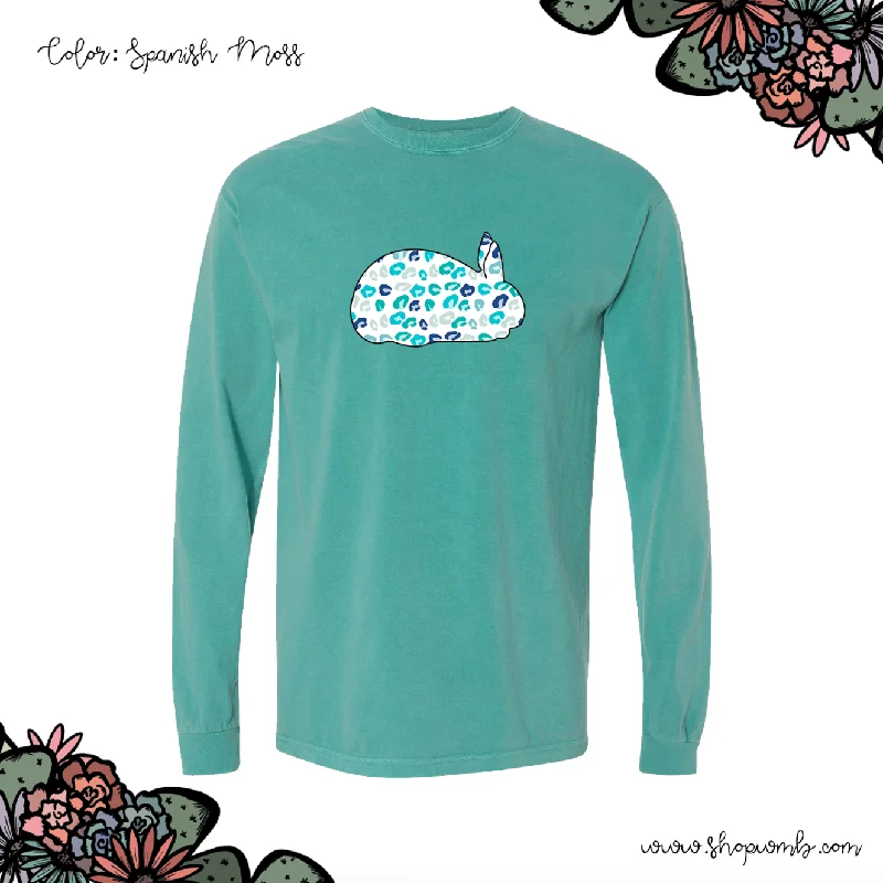 Turquoise Cheetah Rabbit LONG SLEEVE T-Shirt (S-3XL) - Multiple Colors!