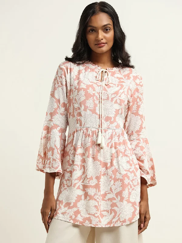 Utsa Coral Floral Kurti