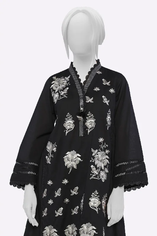 Black Embroidered Kurti