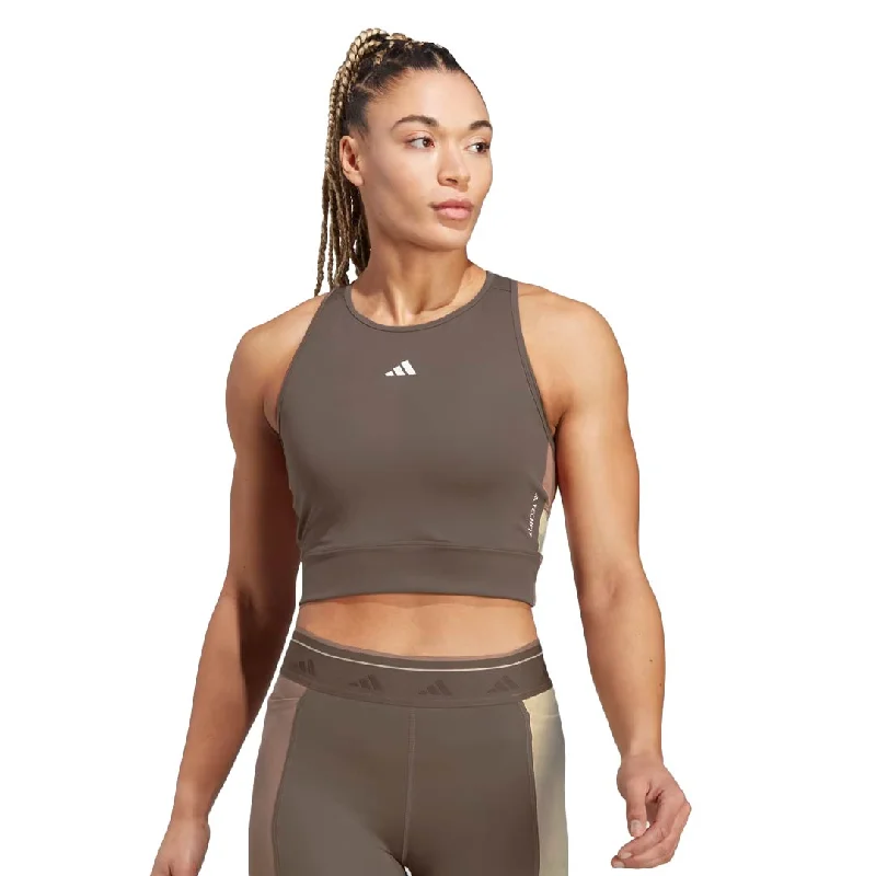 adidas - Women's Techfit Colourblock Crop Tank Top (IN5067)