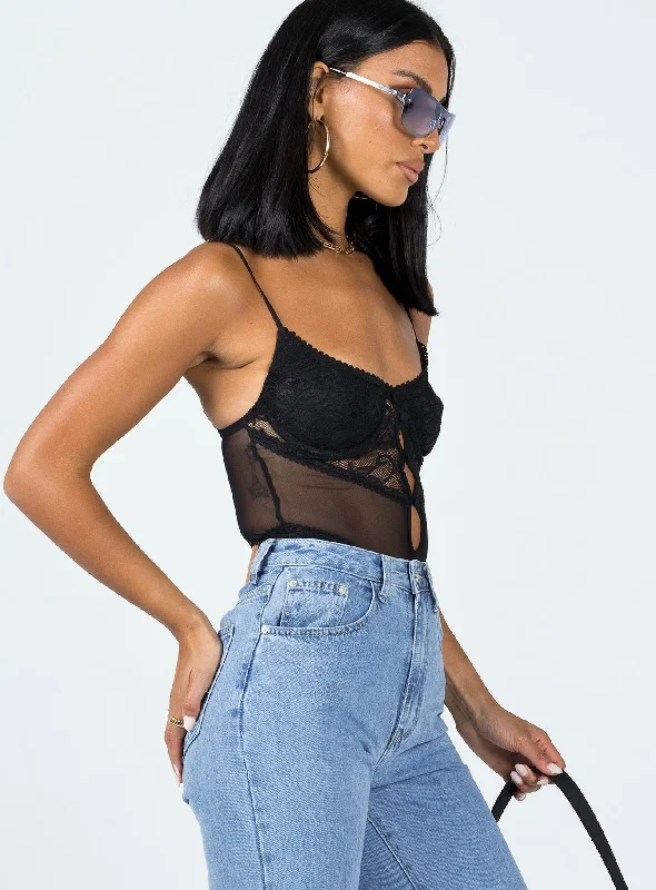 Ellora Bodysuit Black