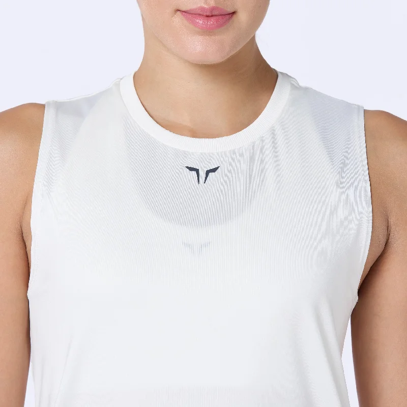 Essential Crew Tank - Pearl White