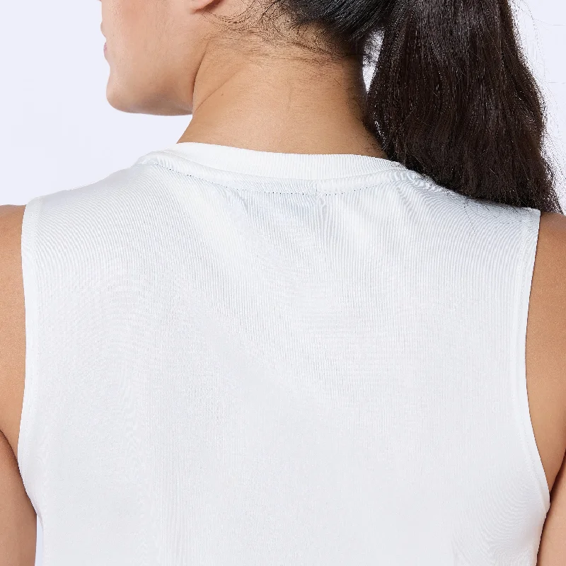 Essential Crew Tank - Pearl White