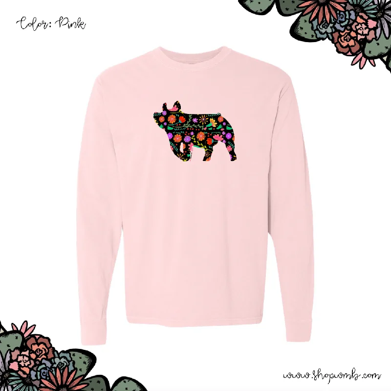 Fiesta Pig LONG SLEEVE T-Shirt (S-3XL) - Multiple Colors!