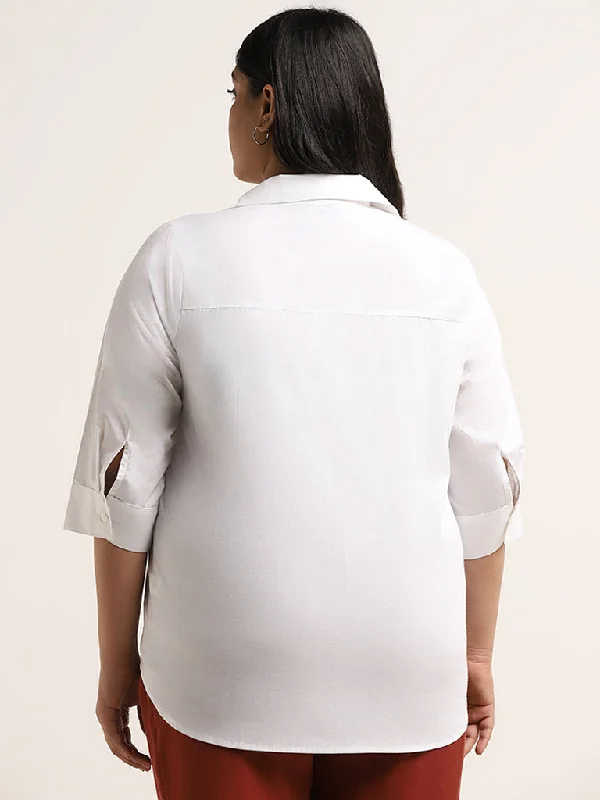 Gia White Embroidered Shirt