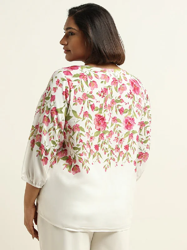 Gia White Floral Top