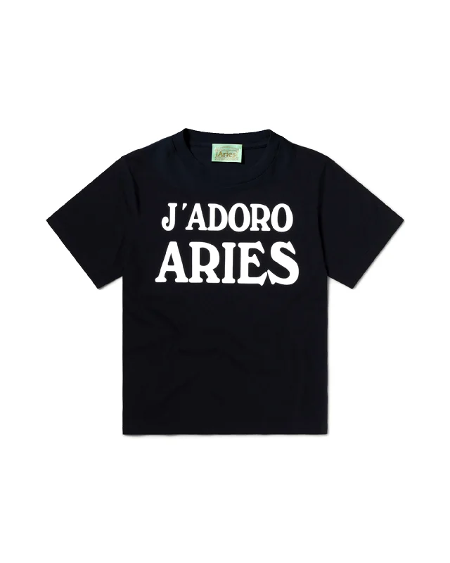 J'Adoro Aries Baby Tee - Black