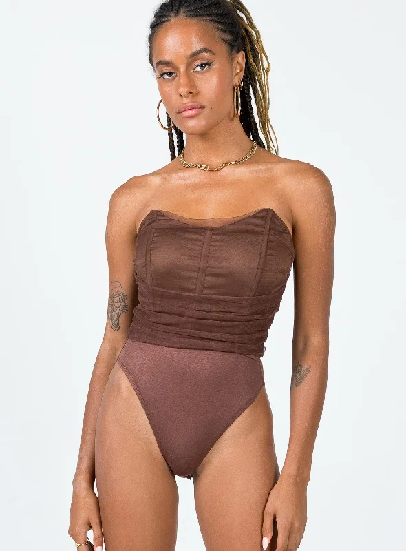 Luana Bodysuit Brown