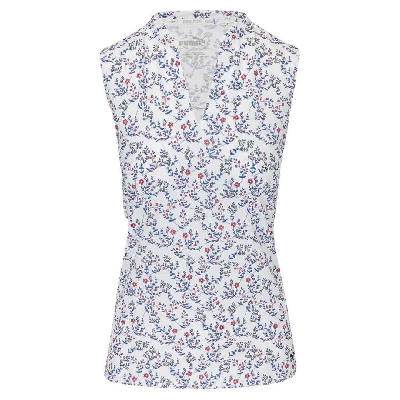 Puma - Women's MATTR Micro Floral Sleeveless Polo (539002 01)