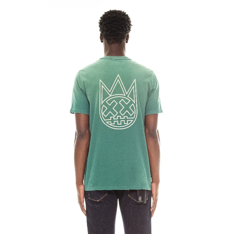 SHIMUCHAN LOGO SHORT SLEEVE CREW NECK T SHIRT IN VINTAGE GREEN