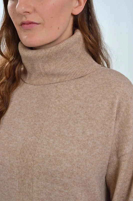 Soft Fine Knit Roll Neck Jumper