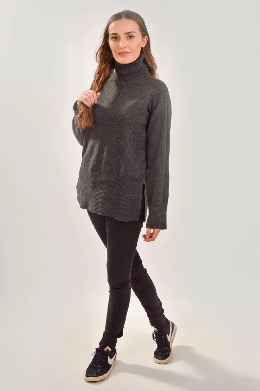 Soft Fine Knit Roll Neck Jumper