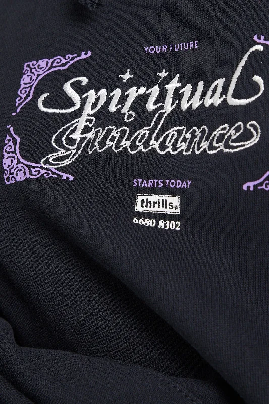 Thrills Future Guidance Fleece Hood Washed Black