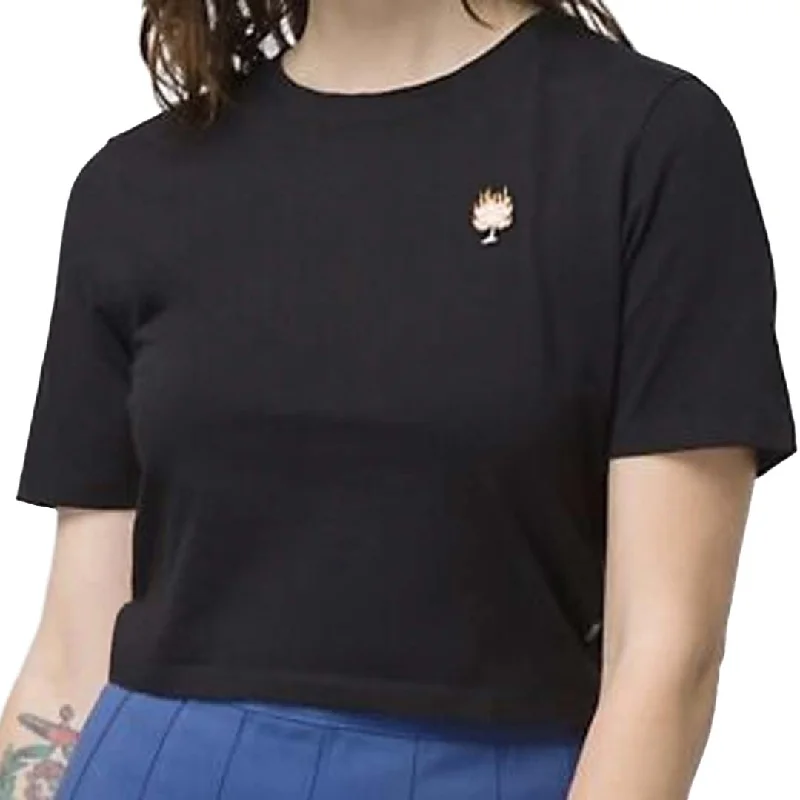 Vans - Women's Cool Breeze Crop Crew T-Shirt (7YDKBLK)