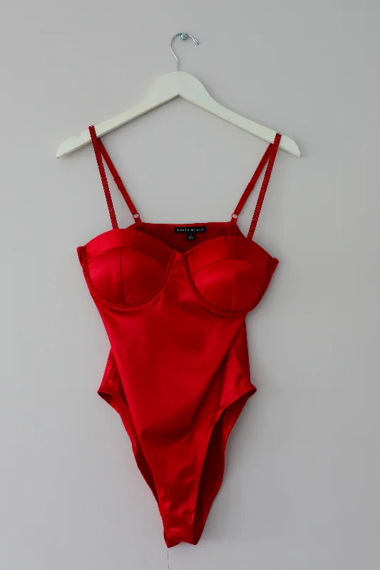 Vegas Trip Bodysuit: Red