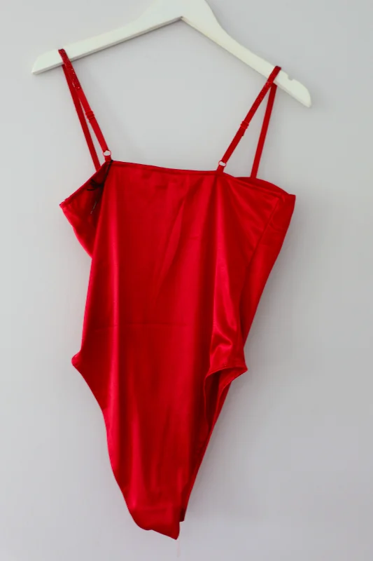 Vegas Trip Bodysuit: Red