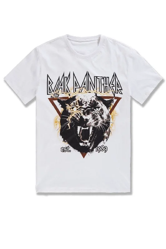 Big Men's Blak Panther T-Shirt (White)