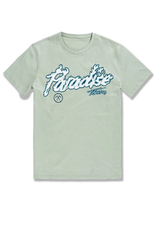 Big Men's Paradise Tour T-Shirt (Light Sage)