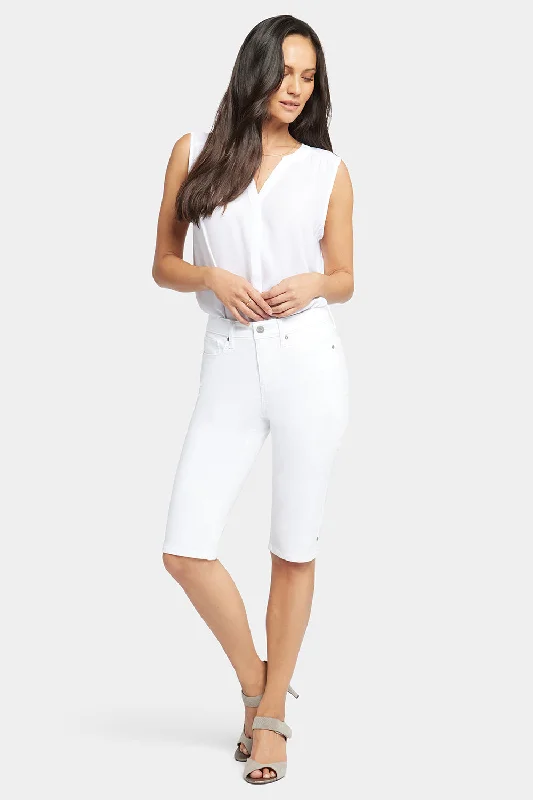 Sophie Bike Capri Jeans - Optic White