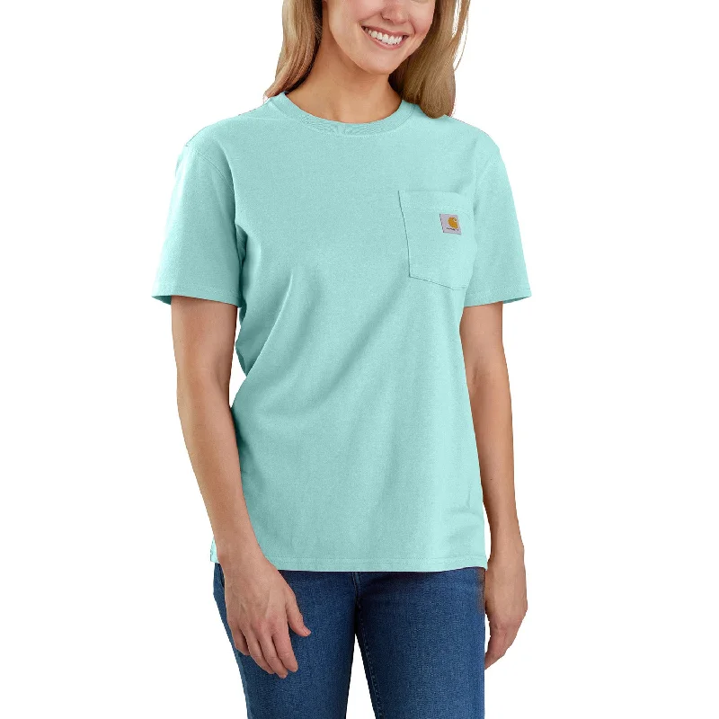 Carhartt Women's Short Sleeve Pocket T-Shirt_Pastel Turquoise