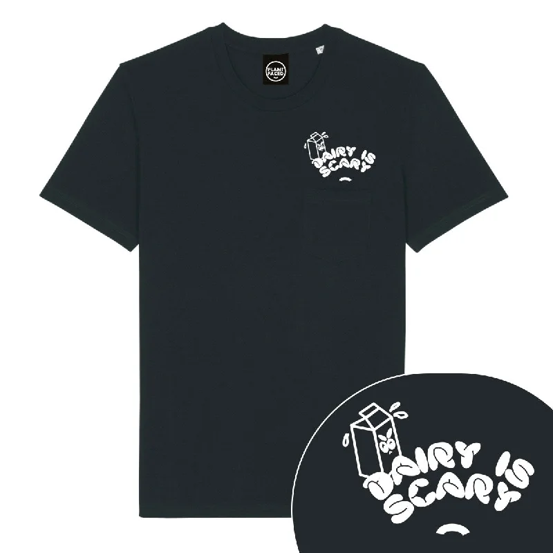 Dairy Is Scary Pocket Tee - Black T-Shirt