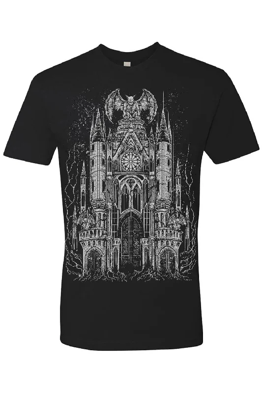 Gargoyle Cathedral T-shirt [METALLIC SILVER]