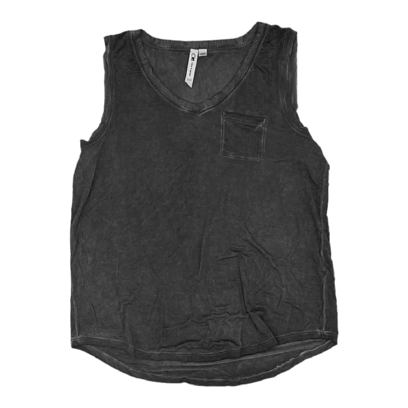 GREY TOP SLEEVELESS by CABLE AND GAUGE Size:S