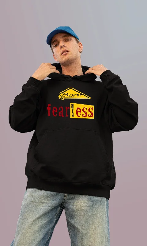 Mebadass Men's Printed Oversized Hoodie - Fearless Rebellious