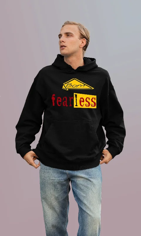 Mebadass Men's Printed Oversized Hoodie - Fearless Rebellious