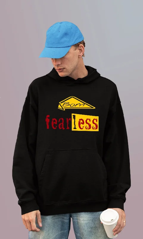 Mebadass Men's Printed Oversized Hoodie - Fearless Rebellious