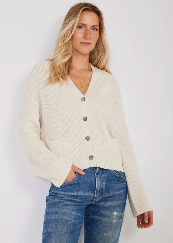 Not Monday | Ellis Fisherman Cardigan | Ivory