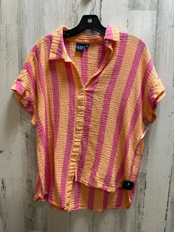 Orange & Pink Top Short Sleeve Gap, Size Xl