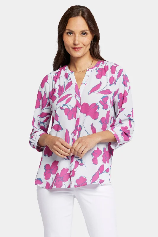 Pintuck Blouse - Ophelia's Orchid