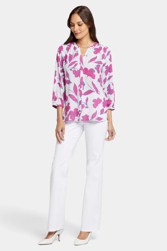 Pintuck Blouse - Ophelia's Orchid