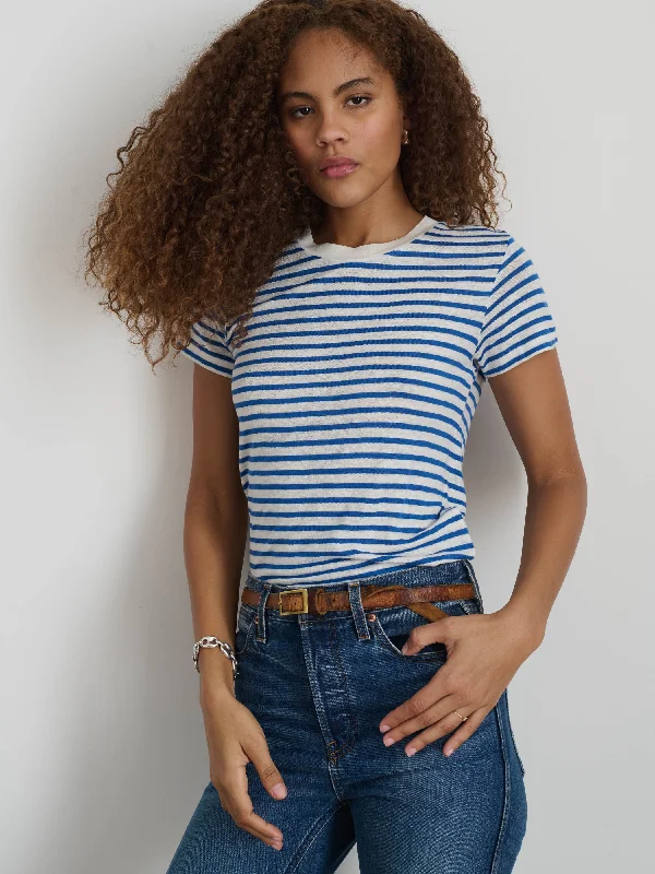 Prospect Striped Tee in Linen