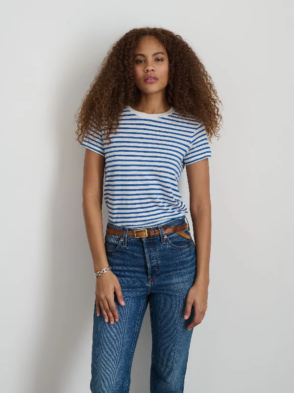 Prospect Striped Tee in Linen