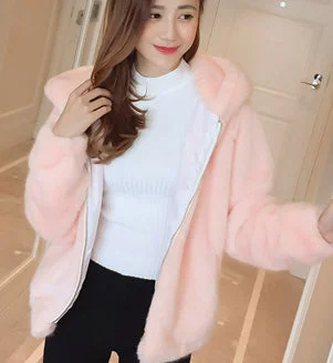 Rabbit imitation Fur Winter Grass Mink for Ladies