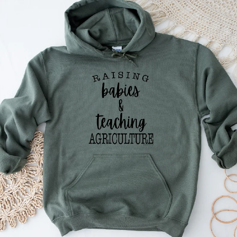 Raising Babies & Teaching Agriculture Hoodie (S-3XL) Unisex - Multiple Colors!