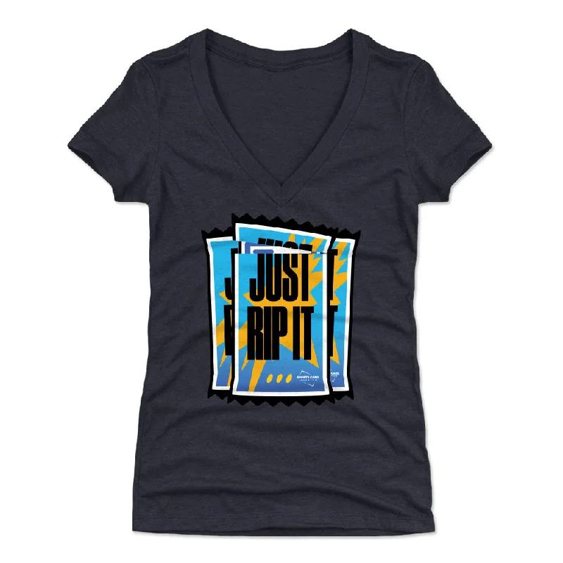 Women's V-Neck T-Shirt / Tri Navy / M