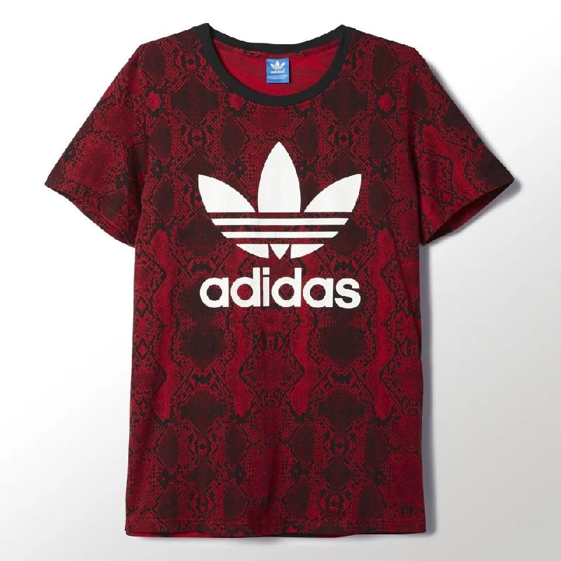 WOMEN ORIGINALS WOMEN'S RED CLASH TEE AC2107