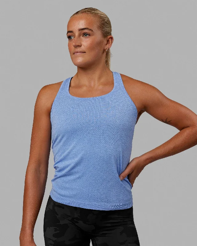 AeroFLX+ Seamless Tank - Cornflower Blue Marl