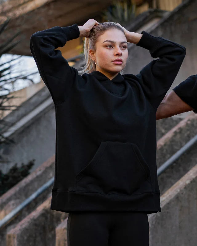 PFC: 001-2 - Women's Oversized Hoodie - Midnight Black